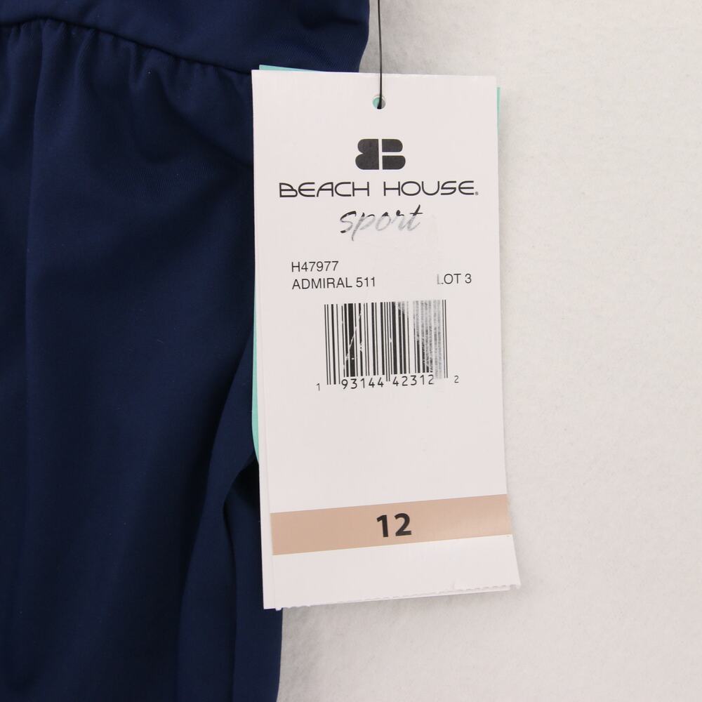 Beach House Swim Shorts Navy Blue Board Shorts Zip Pockets UPF 50 12 Stella NWT - Picture 9 of 13